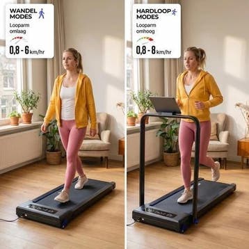 Loopband Inklapbaar en Electrisch - Opvouwbare Loopband, Zo goed als nieuw, Benen, Loopband