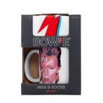David Bowie Aladdin Sane Mok + Sokken officiële merchandise, Ophalen of Verzenden, Nieuw, Gebruiksvoorwerp