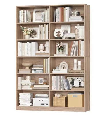 Vrijstaande Boekenplank 120x188,7 cm – 12 Open Vakken, Huis en Inrichting, Kasten | Boekenkasten, Verzenden, Nieuw