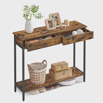 Stijlvolle Console Tafel met 2 Lades - Halmeubel, Bijzettafe, Verzenden, Nieuw