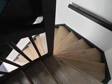 FABRIEKSLEEGVERKOOP! Natuurlijk grijs traprenovatie PVC, PVC-traprenovatie, Crème, Overige typen, Nieuw