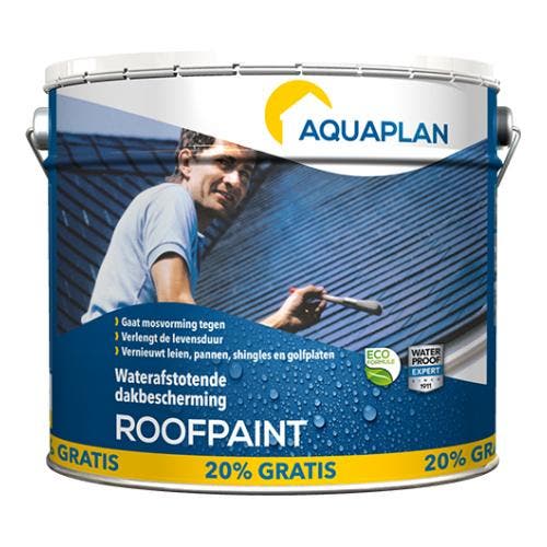 Aquaplan Aquaplan roofpaint antraciet 10 l 20 gratis, Doe-het-zelf en Verbouw, Dakpannen en Dakbedekking, Nieuw, Verzenden