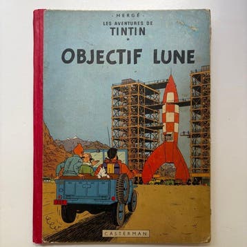 Tintin T16 - Objectif Lune (B8) - C - 1 Album - 1953 - 1, Nieuw