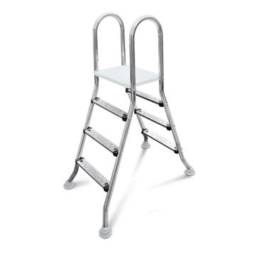 Weau A-frame RVS zwembadtrap 2 x 3 treden - AISI 304, Tuin en Terras, Zwembad-toebehoren, Verzenden, Nieuw