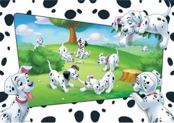 101 Dalmatiërs fotobehang L, 101 Dalmatiers vliesbehang, Ophalen of Verzenden, Nieuw, Wanddecoratie