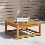vidaXL Tuintafel 63x63x30 cm massief acaciahout, Tuin en Terras, Verzenden, Nieuw, Hardhout