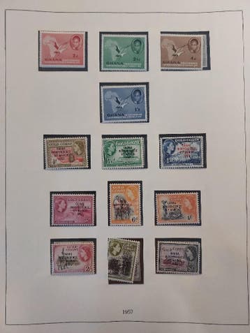 Ghana 1957-1967 verzameling in album, Postzegels en Munten, Postzegels | Volle albums en Verzamelingen, Ophalen of Verzenden