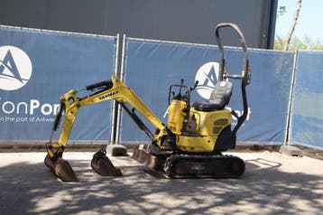 Veiling: Minigraver Yanmar SV08-1A(S) Diesel 7.7kW 2016, Ophalen, Graafmachine