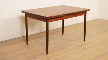 Vintage eettafel | teak | Uitschuifbaar | 123 cm | Bootmodel, Huis en Inrichting, Ophalen of Verzenden, Nieuw