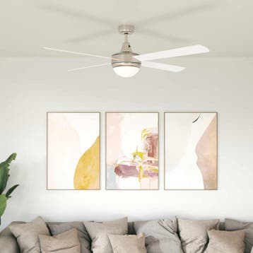 vidaXL Plafondventilator met licht en afstandsbediening Ø, Witgoed en Apparatuur, Verzenden, Nieuw