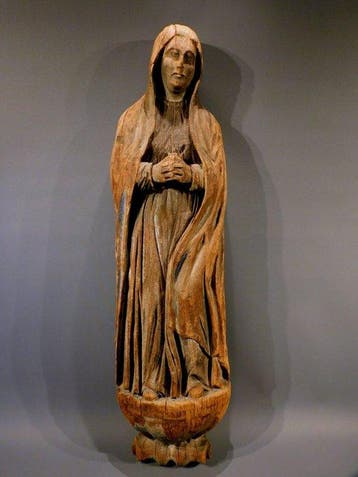 sculptuur, Vrouwelijke Heilige - Madonna - vroeg 18e eeuw -