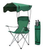 Draagbare Klapstoel – Strandstoel met Zonneschermen Armleuni, Verzenden, Nieuw