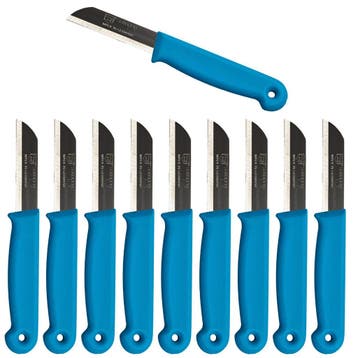 Solingen Schilmesje – RVS Glad – 16 cm met Blade Cover, Ophalen of Verzenden, Nieuw, Rvs of Chroom