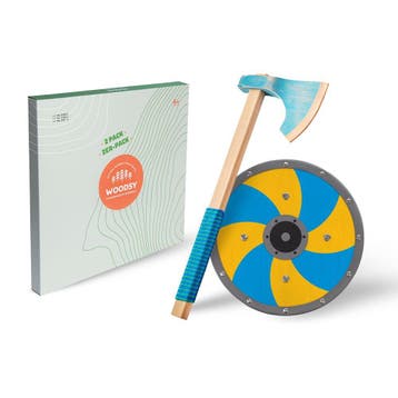 Woodsy Viking houten speelgoed bijl van €39,95 voor €19,98, Ophalen of Verzenden, Nieuw