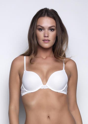 After Eden  - Maat C85 - Single Boost Lace Push-up BH - Wit, Verzenden
