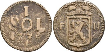 1 Sol waehrend der Belagerung 1795 Luxemburg: Franz Ii, 1..., Verzenden