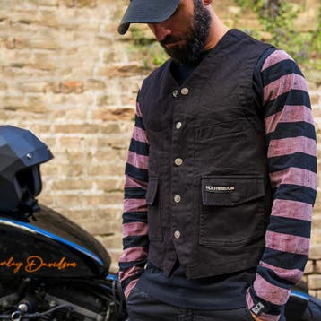 HolyFreedomGiletZwartDenimVest, Jas | textiel, HolyFreedom, Nieuw met kaartje, Heren