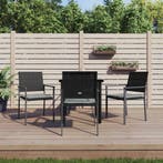 vidaXL 5-delige Tuinset met kussens poly rattan en staal, Tuin en Terras, 4 zitplaatsen, Nieuw, Tuinset, Verzenden