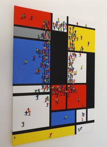 Alicja Ressa Alre - Crowd 3D no.059, Antiek en Kunst
