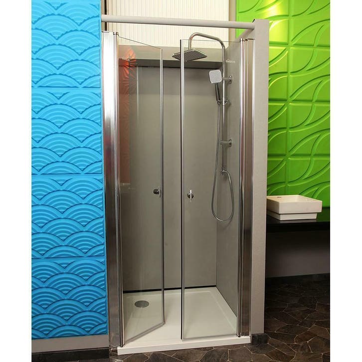 Douche Douchedeuren, Doe-het-zelf en Verbouw, Sanitair, Nieuw, Chroom, Glas, Rvs, Ophalen of Verzenden