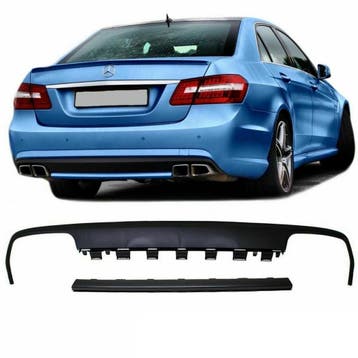 Diffusor Mercedes W212 E63 Look Zwart, Ophalen of Verzenden, Nieuw