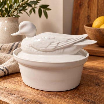 Apilco Limoges - Tafelservies - Model met witte eend -