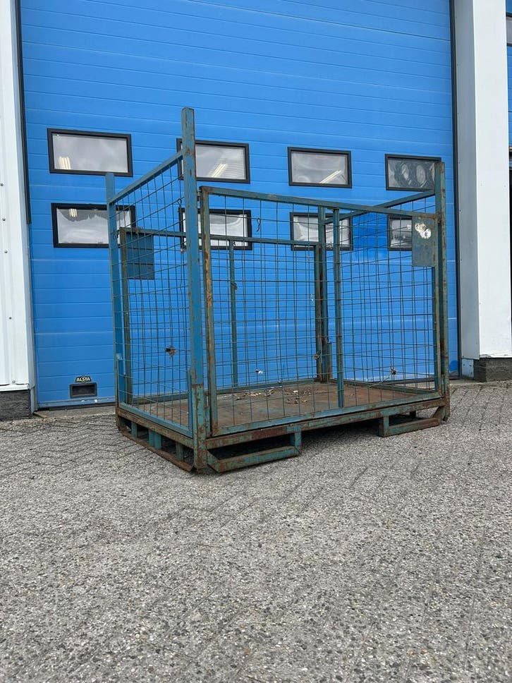 Gaascontainer, Inklapbaar, Gitterbox, Gaasbak, Container,, Doe-het-zelf en Verbouw, Kratten en Dozen, 100 cm of meer, Gebruikt