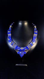 Vintage lapis lazuli ketting - Halsketting