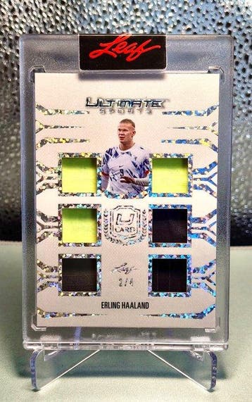 Leaf Erling Haaland 2/4 Memorabilia kaart, Limited edition,, Nieuw