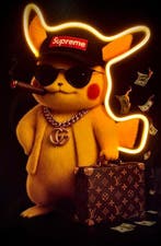 LEDMansion - Electric Drip V.1. - 30x45cm - LED wandkunst -, Nieuw