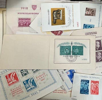 Oost-Europa 1938/1970 - Partij met 14 postzegelvellen, Gestempeld