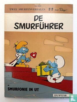 Smurfen, De - De Smurführer + Smurfonie in ut - 1965, Eén stripboek, Verzenden, Zo goed als nieuw, Culliford, Pierre, Delporte, Yvan.