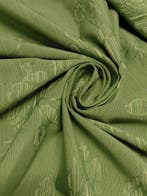 Importante Tessuto Arredo Jacquard Verde Salvia – Alta, Antiek en Kunst