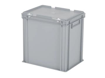 Stapelbak met deksel - 400 x 300 x H 415 mm (versterkte, Ophalen of Verzenden, Nieuw