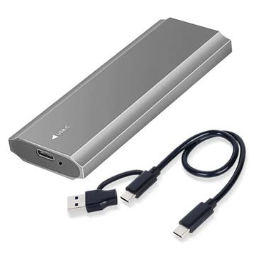 512GB M.2 SATA  + High Speed Enclosure 3.1 USB C (PCIe 10Gbp, Verzenden, Refurbished