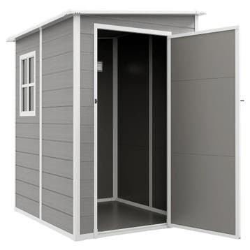 TRUUSK Gereedschapshuis 1,54m³ - Tuinhuis met Lessenaarsdak, Tuin en Terras, Verzenden