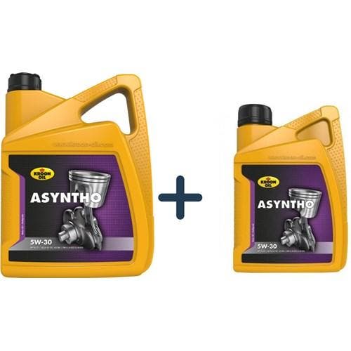 Kroon Olie Aanbieding: Asyntho 5W30 6L = 5L + 1L, Auto diversen, Onderhoudsmiddelen, Verzenden