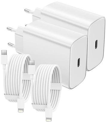 USB-C Oplader – Geschikt voor iPhone 14/13/12/11/XR/XS/8 –, Telecommunicatie, Mobiele telefoons | Telefoon-opladers, Ophalen of Verzenden