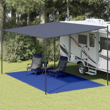 vidaXL Tenttapijt 300x500 cm HDPE blauw, Verzenden, Nieuw