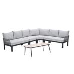 Garden Impressions Milan loungeset 5-delig - donker grijs, Verzenden, Nieuw