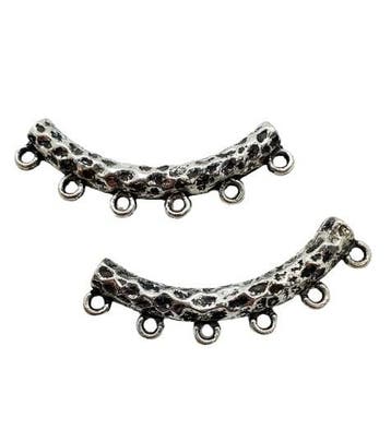 2 x Prachtige bali style Tibetaans zilveren bails 42 x 5,..., Ophalen of Verzenden, Nieuw, Bedel