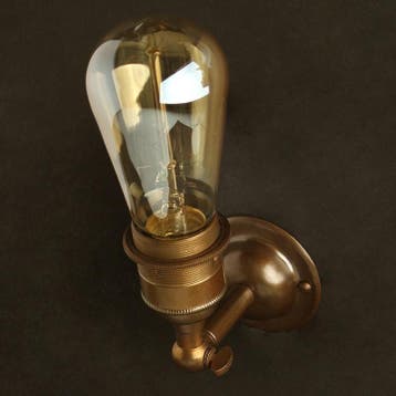 Wandlamp Kingston Brons E27, Nieuw
