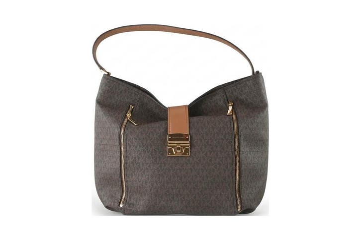 Michael Kors Schoudertas Bruin, Sieraden, Tassen en Uiterlijk, Tassen | Damestassen, Bruin, Zo goed als nieuw, Verzenden