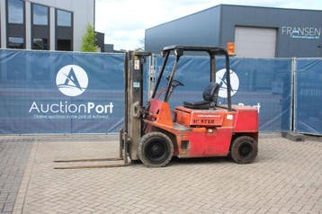 Veiling: Heftruck Hyster H2.50XL Diesel 2460kg 4.3m 1989, Ophalen, Diesel, Heftruck, Hyster