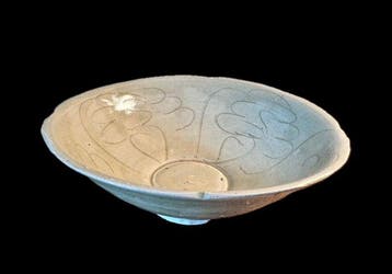 celadon Kom - 6.5 cm - Bol dépoque Song (Zonder