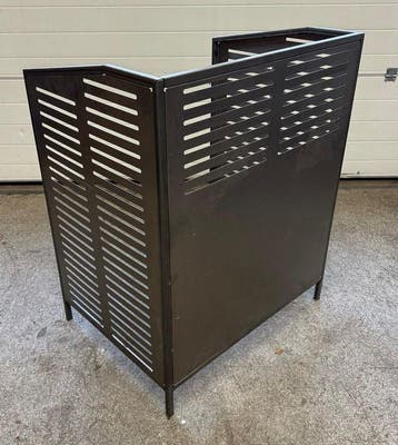 Omkasting, scheidingswand metaal, B84 x D63 x H104 cm, Gebruikt