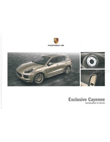 2015 PORSCHE CAYENNE EXCLUSIVE HARDCOVER BROCHURE, Nieuw, Porsche, Author