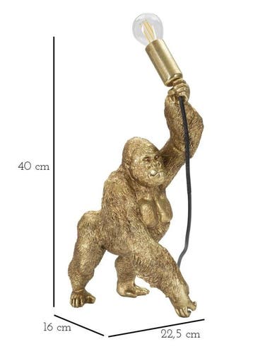 TAFELLAMP GORILLA CM 22,5X16X40, Huis en Inrichting, Ophalen of Verzenden, Nieuw