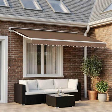 vidaXL Vervangende volant voor 5 m Beige Polyester, Verzenden, Nieuw