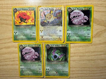 Pokémon Card - Raichu, Golbat, Vileplume, Weezing Holo -, Nieuw